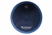 Additional picture of iKippah Navy Denim with Light Blue Denim Rim Size 16cm