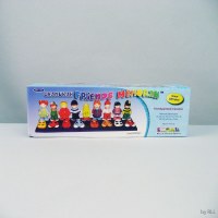 Additional picture of Hand Painted Ceramic Friends Candle Menorah
