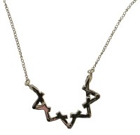 Additional picture of Silver Star Of David Necklace #MJB5032
