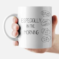 Additional picture of Mom Mug with Matching Coaster Mom It's Hard To Raise A Family Especially in the Morning 11oz
