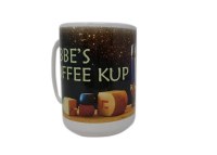 Additional picture of Mug 'Rebbe's Coffee Kup' Chanukah Design 15oz