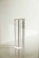 Additional picture of Clear Lucite Mezuzah Case for Modern Home Rectangle Shape 15cm