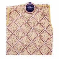 Additional picture of Cotton Apron for Kids Passover Matzah Design Brown