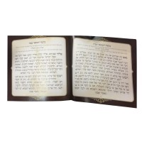 Additional picture of Seder Motzei Shabbos and Havdallah Brown Leather Ashkenaz [Hardcover]