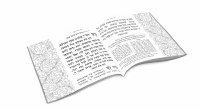 Additional picture of Zemiros Shabbos Square Booklet Diamond Style Silver Black Ashkenaz