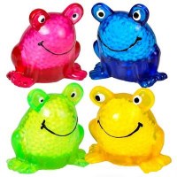 Additional picture of Sticky Squeeze Frog Assorted Colors Single Piece 2.6"
