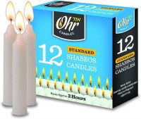 Additional picture of Standard 3 Hour Shabbos Candles - 12 Pack