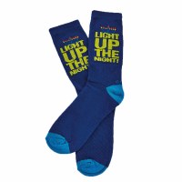 Additional picture of Chanukah Crew Socks "Light Up The Night" Adults Size 10-13