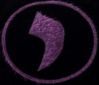 Additional picture of Stones of Class Custom Letter Velvet Kippah Fur Circle Purple