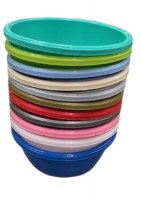 Additional picture of Plastic Round Wash Bowl Assorted Colors