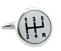 Additional picture of White Gear Cufflinks