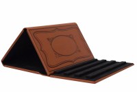 Additional picture of Compact Shtender Faux Leather Brown