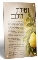 Additional picture of Lucite Wall Hanging Sukkah Decoration Painted by Batya 5 Piece Set