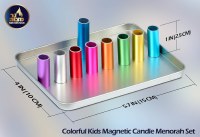 Additional picture of Magnetic Chanukah Candle Menorah