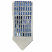 Additional picture of Satin Atara Crystal Rectangle Shape Blue 3.5"