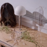 Additional picture of Lucite Collapsible Wig Head 12"