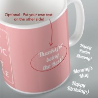 Additional picture of Jewish Phrase Mug Mother Acrostic 11oz