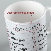 Additional picture of Jewish Phrase Mug Best Dad Checklist 11oz