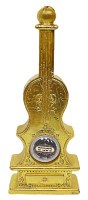 Additional picture of Havdalah Candle Gold Color Violin Shape with Besamim 7"