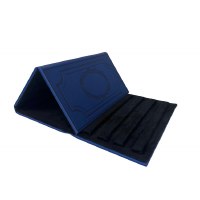 Additional picture of Faux Leather Shtender Book Stand Adjustable Compact Size Blue
