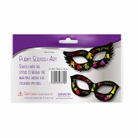 Additional picture of Purim Scratch Art Mask 6 Pack