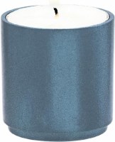 Additional picture of Yair Emanuel Anodized Aluminum Tea Light Single Candle Holder Modular Stackable Dark Gray
