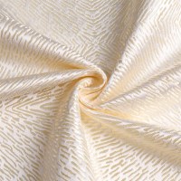 Additional picture of Jacquard Tablecloth Gold Ripple Pattern 70" x 144"