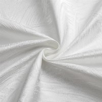 Additional picture of Jacquard Tablecloth White Brushstroke Pattern 60" x 90"