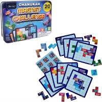 Additional picture of Chanukah Magnet Challenge Game in Collectible Tin Box