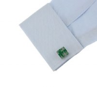 Additional picture of Green Circuit Board Cufflinks