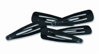 Additional picture of Strong Yarmulka Hair Clips Black 10 Pack