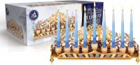 Additional picture of Menorah Jeweled Lions Wall