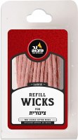 Additional picture of Cotton Refill Wicks for Large Tzinores Holders 50 Pack Stand Up Replacement Wicks for Oil Cup Candle Lighting