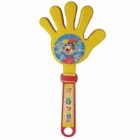 Additional picture of Purim Hand Clapper Gragger Medium Size 9.25" Assorted Colors Single Piece