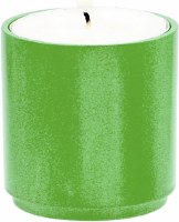 Additional picture of Yair Emanuel Anodized Aluminum Tea Light Single Candle Holder Modular Stackable Green