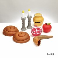 Additional picture of My First Rosh Hashanah Food Play Set 8 Piece
