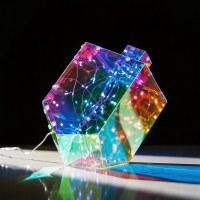 Additional picture of Chanukah Light Up Dreidel Decoration Battery Operated