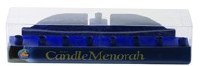 Additional picture of Blue Candle Menorah