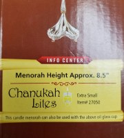 Additional picture of Silver Plated Candle Menorah