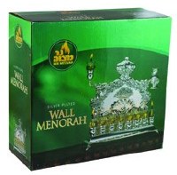 Additional picture of Silver Plated Wall Oil Menorah