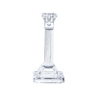 Additional picture of Crystal Candlesticks 8" Square Base with Fluted Design