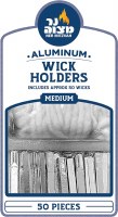 Additional picture of Aluminum Holder and Wick Holders - 50 Pack