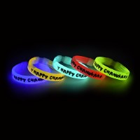 Additional picture of Glow Wrist Band Chanukah Theme - 1 Band per Pack