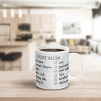 Additional picture of Jewish Phrase Mug Best Mom Checklist 11oz