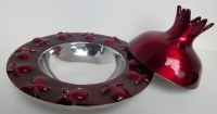 Additional picture of Yair Emanuel Pomegranate Honey Dish - Red