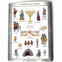 Additional picture of My Felt Story Chanukah 26 Precut Felt Pieces & Story Script