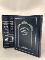 Additional picture of Machzor Kavanot Halev 5 Volume Set Small Size Edut Mizrach Blue [Hardcover]
