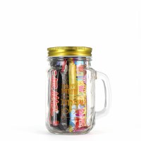 Additional picture of Purim Mason Jar with Gold Lid