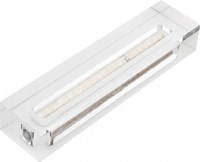 Additional picture of Clear Lucite Mezuzah Case for Modern Home Rectangle Shape 15cm