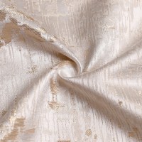 Additional picture of Jacquard Tablecloth White and Gold Woven Design 54" x 72"